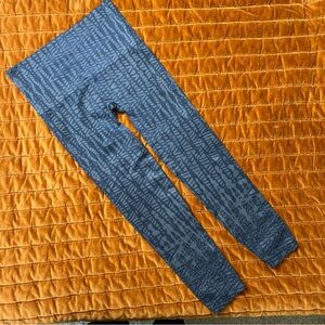 SPANX‎ Blue Patterned Leggings XL